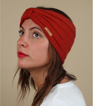 cinta rojo nudo Zitoun Headband rust